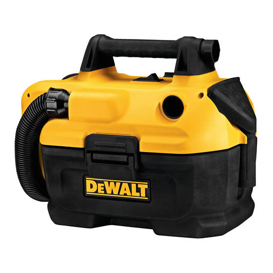 DeWalt DCV580 Guide D'utilisation