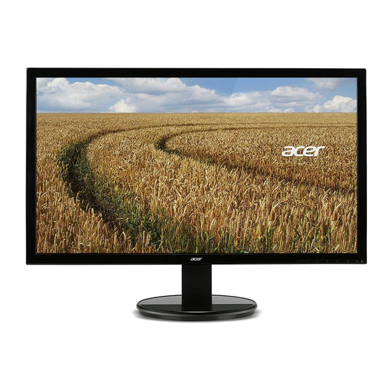 Acer K202HQLAB Manuel De L'utilisateur