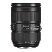 Canon EF24-105mm f/4L IS II USM Mode D'emploi