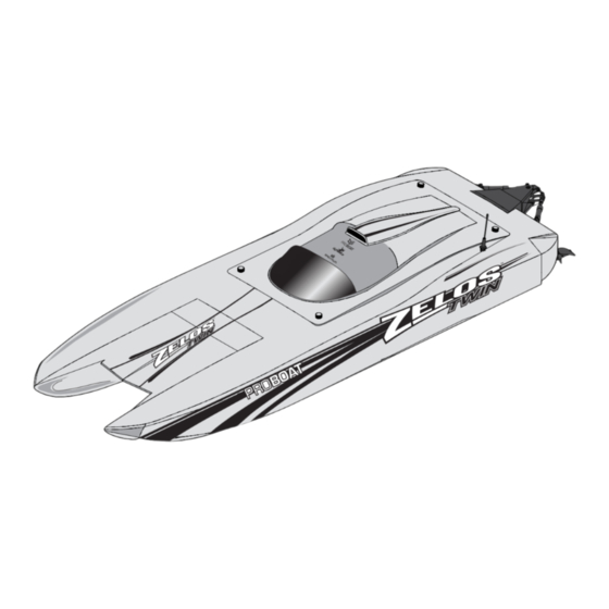 Horizon Hobby Pro Boat Zelos TWIN 36 Manuel De L'utilisateur