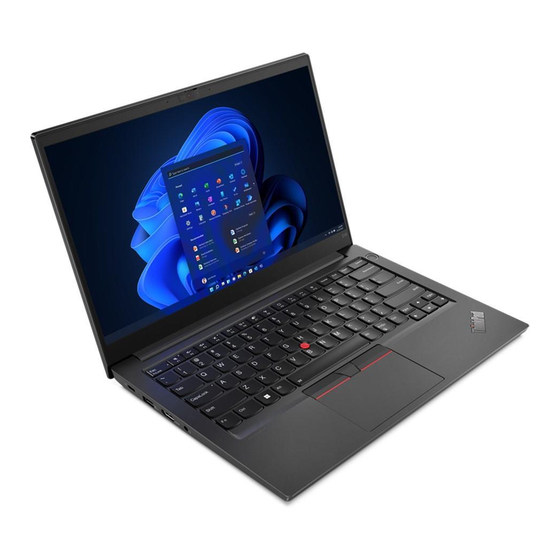 Lenovo ThinkPad E14 Gen 4 Guide D'utilisation