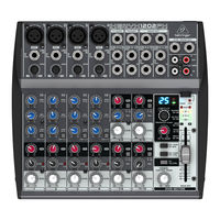 Behringer XENYX 1002FX Manuel D'utilisation