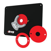 Kreg Insert Plate PRS4034 Instructions Pour L'installation