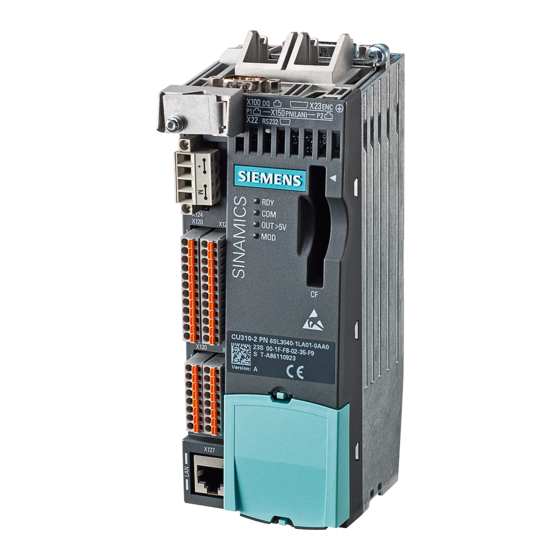 Siemens SINAMICS S120 Manuel De Mise En Service