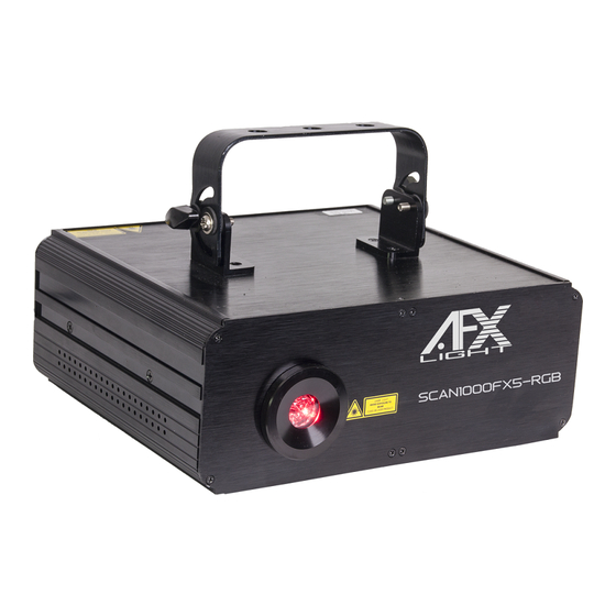 afx light SCAN1000FX5-RGB Manuel D'utilisation