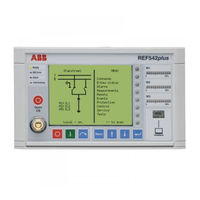 ABB REF 542plus Manuel De L'opérateur