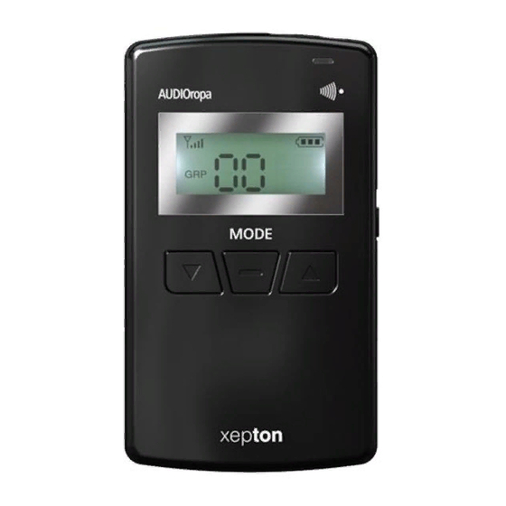 AUDIOropa xepton RX-1 Mode D'emploi