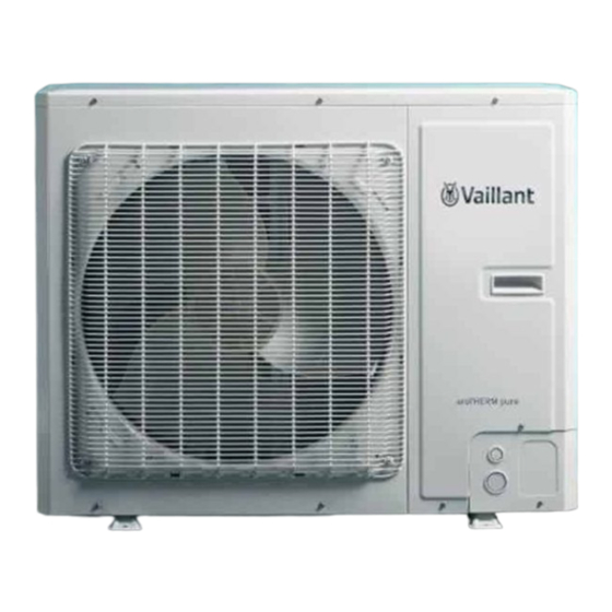 Vaillant aroTHERM pure VWL 5/7.2 AS 230V Serie Notice D'emploi