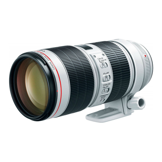 Canon EF70-200mm f/2.8L IS III USM Mode D'emploi