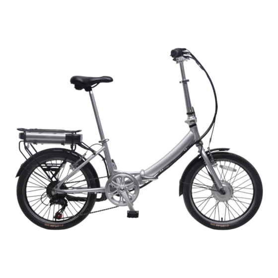 TXED BIKE E-FOLDING XV Mode D'emploi Et D'entretien