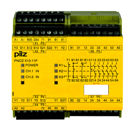 Pilz PNOZ X10.11P Manuel D'utilisation