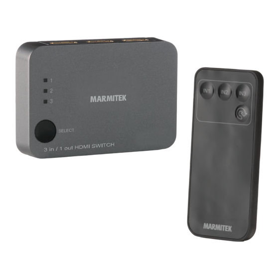Marmitek Connect 310 UHD Guide Utilisateur