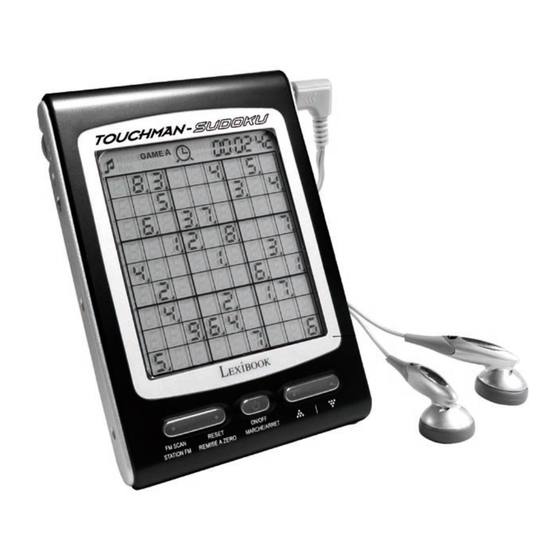 LEXIBOOK TOUCHMAN TM455 Mode D'emploi