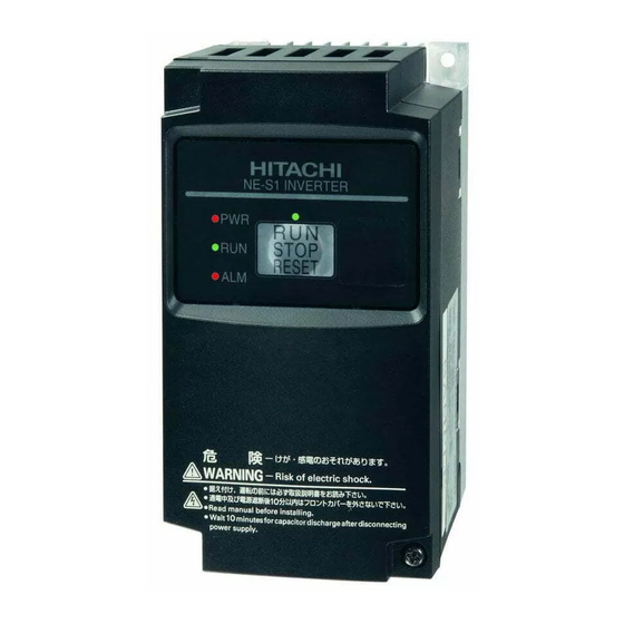 Hitachi NE-S1 Série Manuel D'utilisation