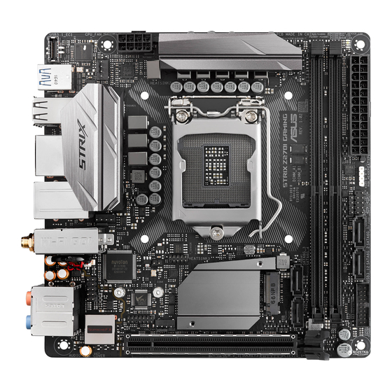 Asus STRIX Z270I GAMING Mode D'emploi