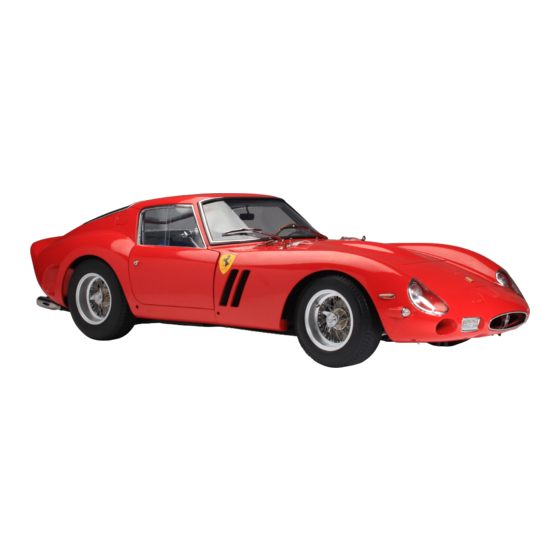 Agora Models Ferrari 250 GTO Boite 01 Notice De Montage