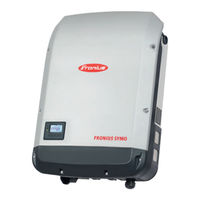 Fronius Symo 20 kW Instructions D'installation