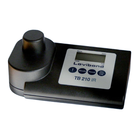 Lovibond Tintometer TB 210 IR Mode D'emploi