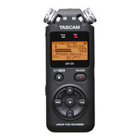 Tascam DR-05 Mode D'emploi