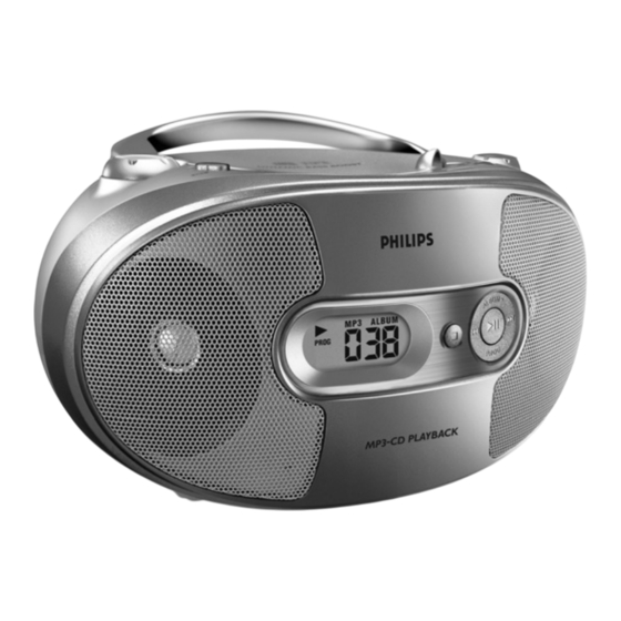 Philips AZ1038 Manuel D'utilisation