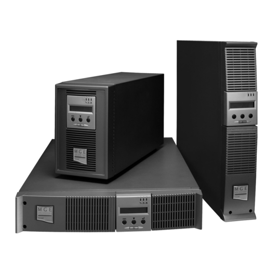 MGE UPS Systems Pulsar 700 Manuels