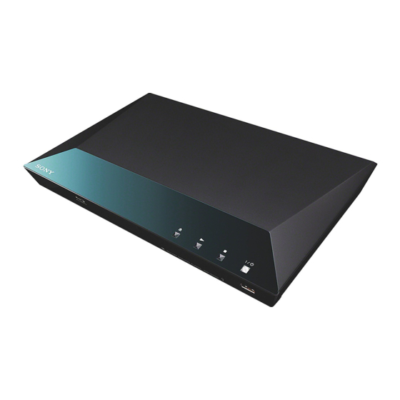 Sony BDP-S3100 Mode D'emploi