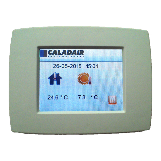 Caladair ED-TOUCH Notice D'utilisation Et De Mise En Service