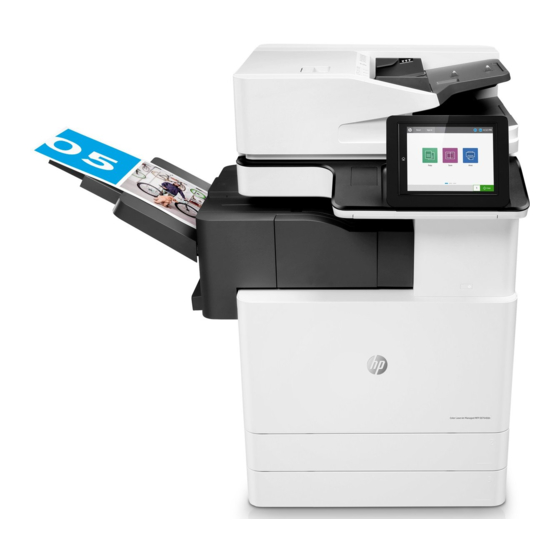 HP LaserJet Managed MFP E82540 Guide De L'utilisateur