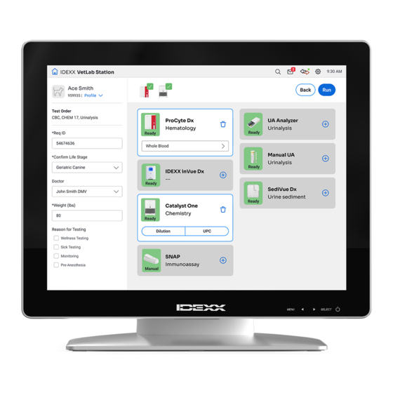 Idexx VetLab Station Manuel D'utilisation