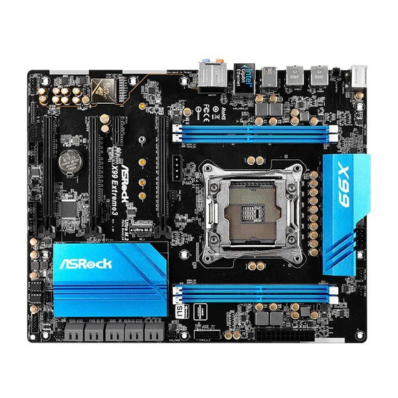 ASROCK X99 Extreme3 Mode D'emploi