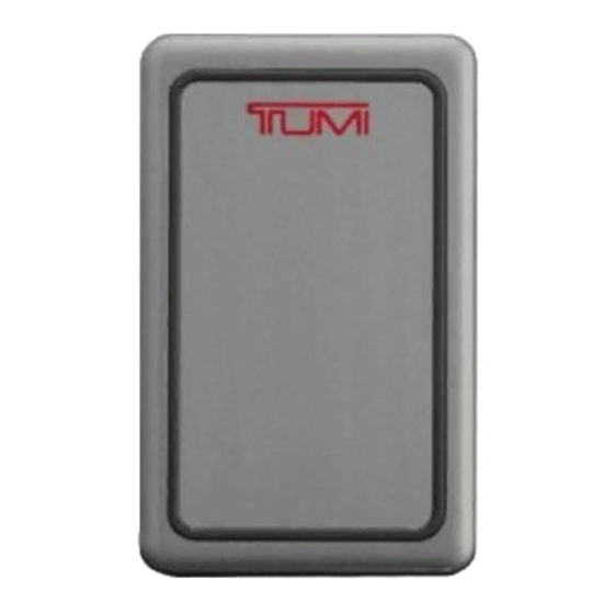 Tumi 14376 Manuel D'utilisation