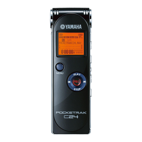 Yamaha POCKETRAK C24 Mode D'emploi