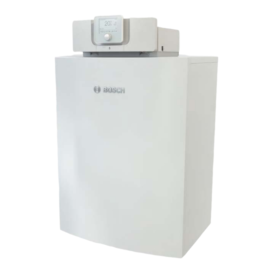 Bosch Condens 7000 F Notice D'utilisation Destinée À L'utilisateur