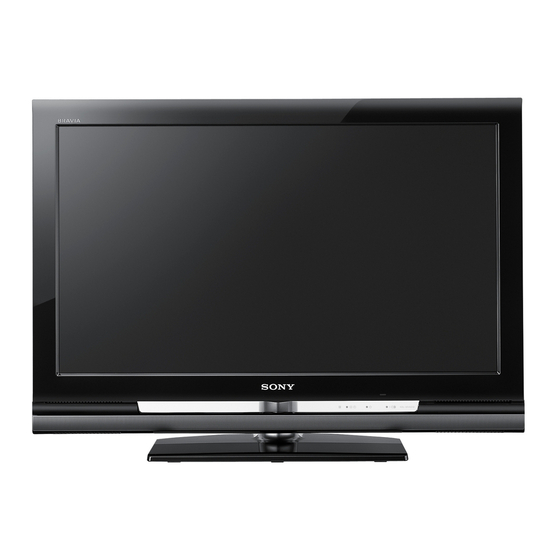 Sony Bravia KDL-52W40 Série Mode D'emploi