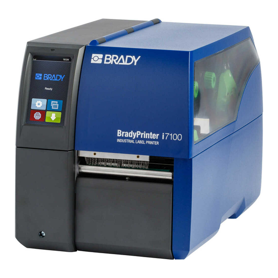 Brady BradyPrinter i7100 Manuel D'utilisation