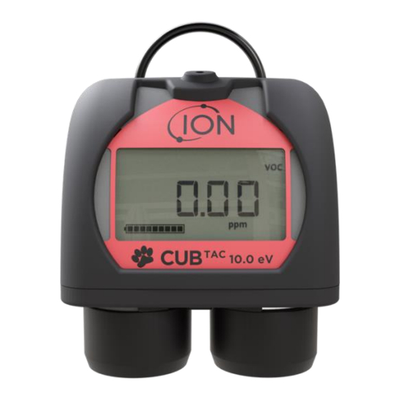 ION CUB 10.6 eV Manuel D'utilisation