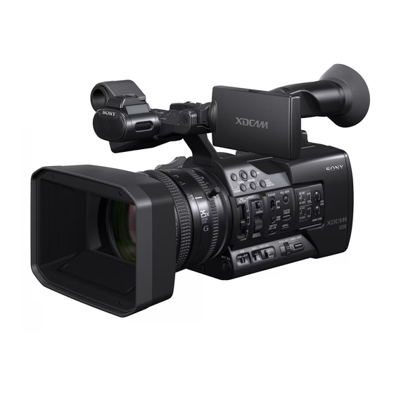 Sony XDCAM PXW-X180 Mode D'emploi