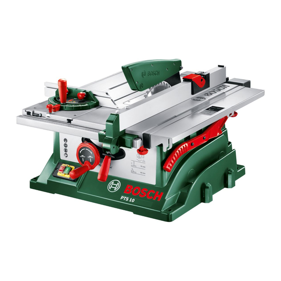 Bosch PTS 10 Instructions D'utilisation
