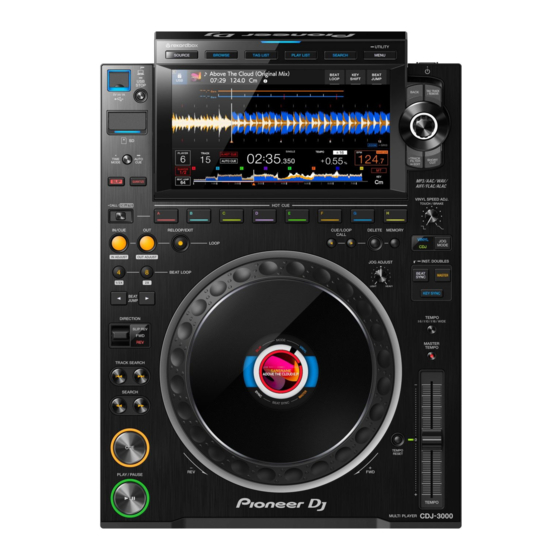 PIONEER DJ CDJ-3000 Guide De Démarrage Rapide