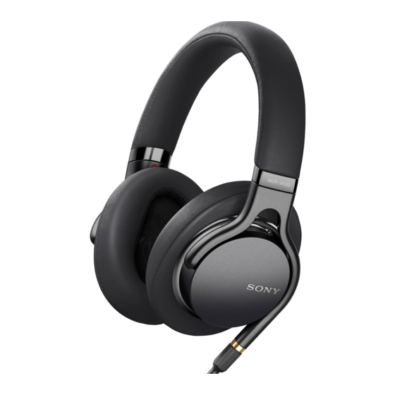 Sony MDR-1AM2 Mode D'emploi