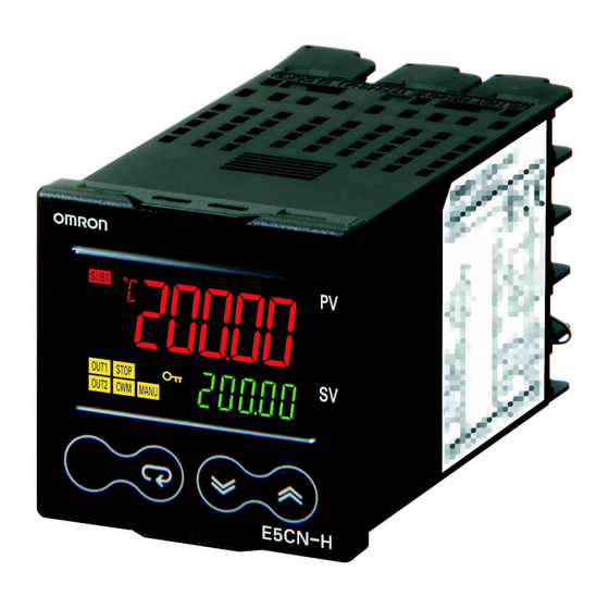 Omron E5CN-H Manuel D'utilisation