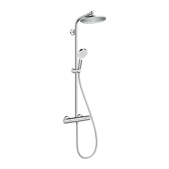 Hansgrohe Crometta S 240 Varia Showerpipe 26781000 Manuels