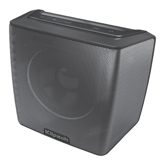 Klipsch Groove Mode D'emploi