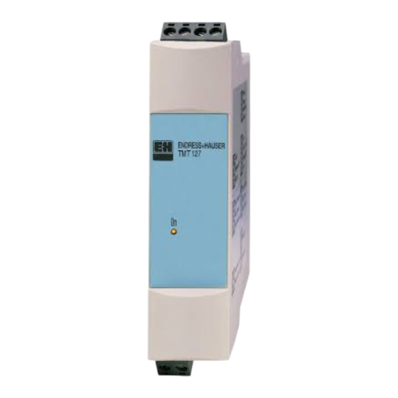 Endress+Hauser TMT 127 Instructions