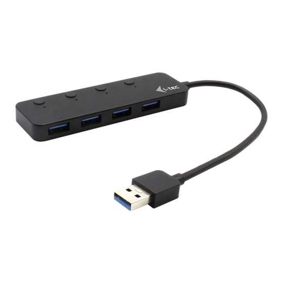 i-tec USB 3.0 CHARGING HUB 4 PORT Mode D'emploi