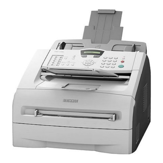 Ricoh FAX 1190L Guide De L'utilisateur