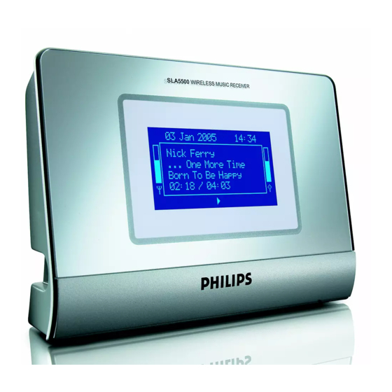 Philips SLA5500 Guide De Démarrage Rapide