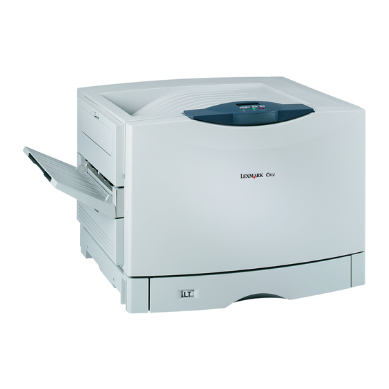 Lexmark C912 Manuel De Référence