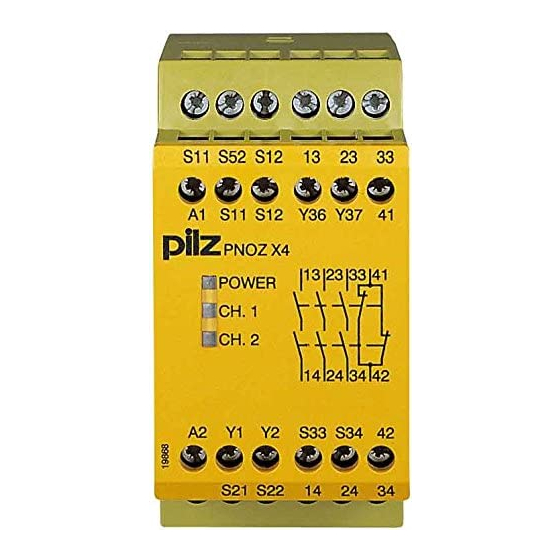 Pilz PNOZ X4 Manuel D'utilisation