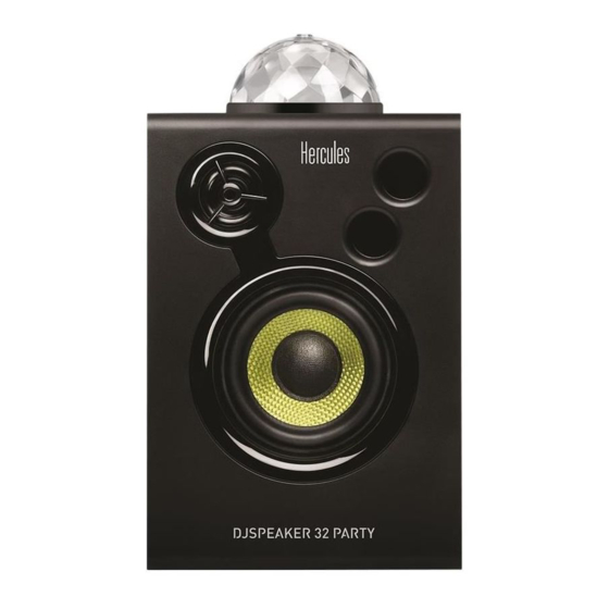 Hercules DJSPEAKER 32 PARTY Manuels